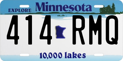 MN license plate 414RMQ