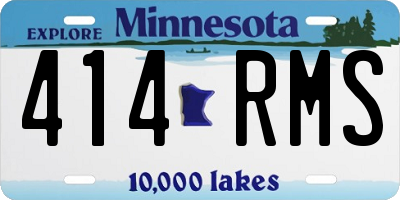 MN license plate 414RMS