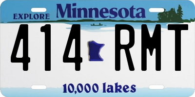 MN license plate 414RMT