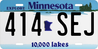 MN license plate 414SEJ