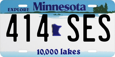 MN license plate 414SES