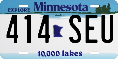 MN license plate 414SEU