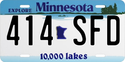MN license plate 414SFD