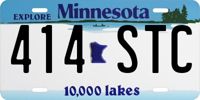 MN license plate 414STC