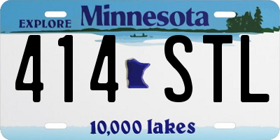 MN license plate 414STL