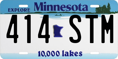 MN license plate 414STM