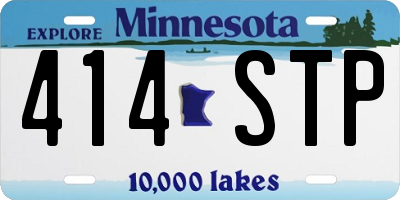 MN license plate 414STP