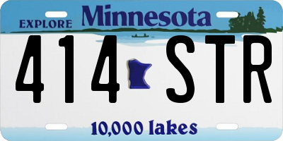 MN license plate 414STR