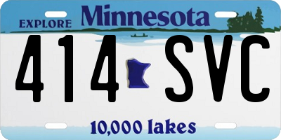 MN license plate 414SVC