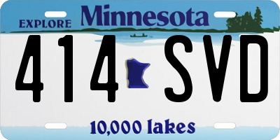 MN license plate 414SVD