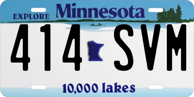 MN license plate 414SVM