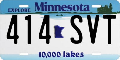 MN license plate 414SVT