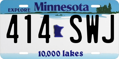 MN license plate 414SWJ