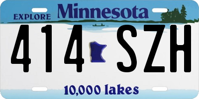 MN license plate 414SZH