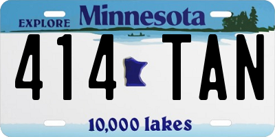 MN license plate 414TAN
