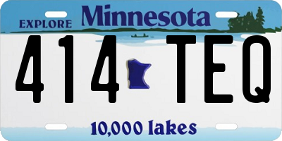 MN license plate 414TEQ