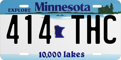 MN license plate 414THC