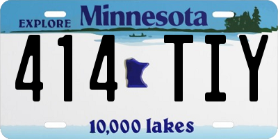 MN license plate 414TIY