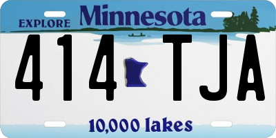 MN license plate 414TJA