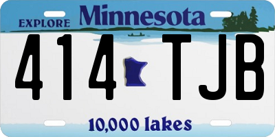 MN license plate 414TJB