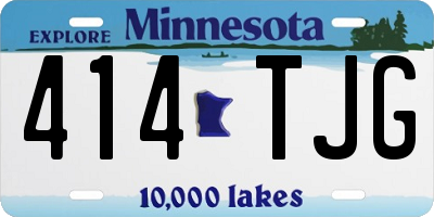 MN license plate 414TJG