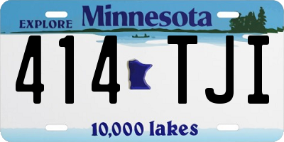 MN license plate 414TJI