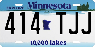 MN license plate 414TJJ