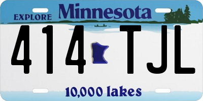 MN license plate 414TJL