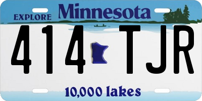 MN license plate 414TJR