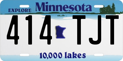 MN license plate 414TJT