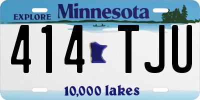 MN license plate 414TJU