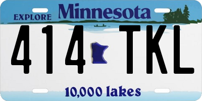 MN license plate 414TKL