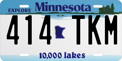 MN license plate 414TKM