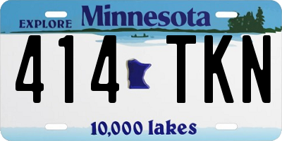 MN license plate 414TKN