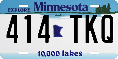 MN license plate 414TKQ