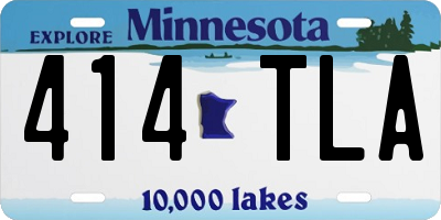 MN license plate 414TLA