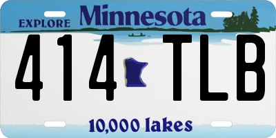 MN license plate 414TLB