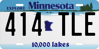 MN license plate 414TLE