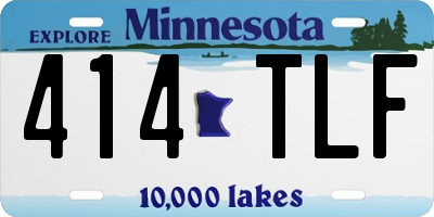 MN license plate 414TLF
