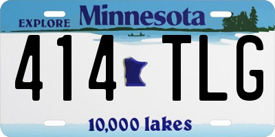 MN license plate 414TLG
