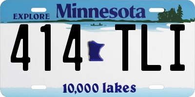 MN license plate 414TLI