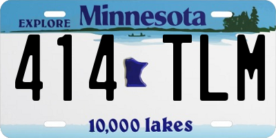 MN license plate 414TLM