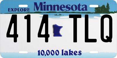 MN license plate 414TLQ