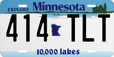 MN license plate 414TLT