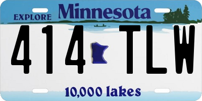 MN license plate 414TLW