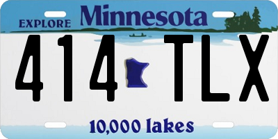 MN license plate 414TLX