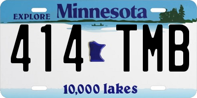 MN license plate 414TMB