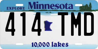 MN license plate 414TMD