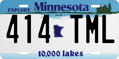MN license plate 414TML