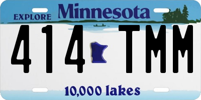 MN license plate 414TMM